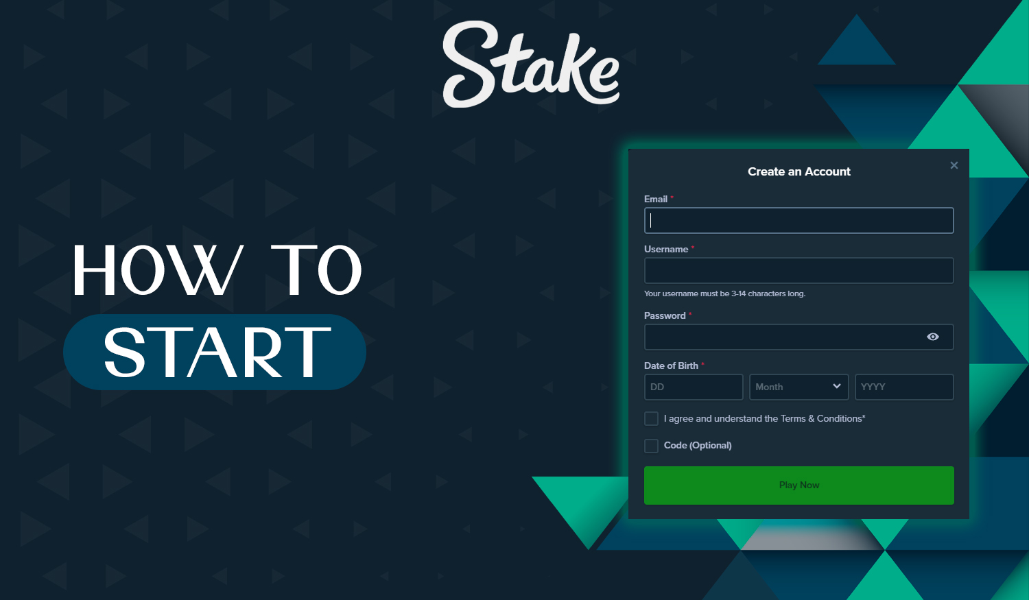 How to create an account and start betting on Stake 