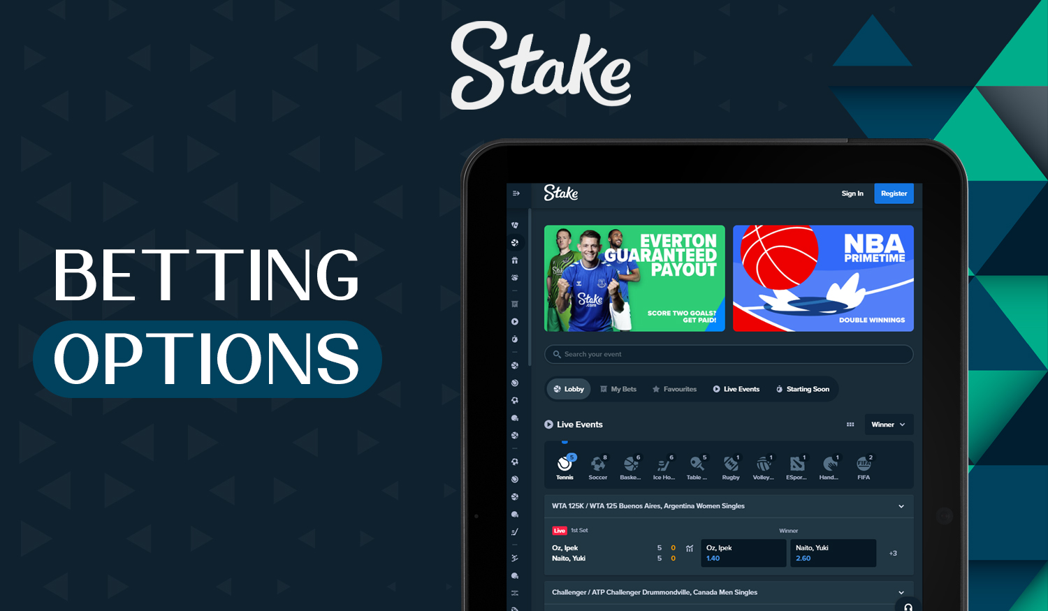 Most popular Betting Options available on Stake for all Indian users
