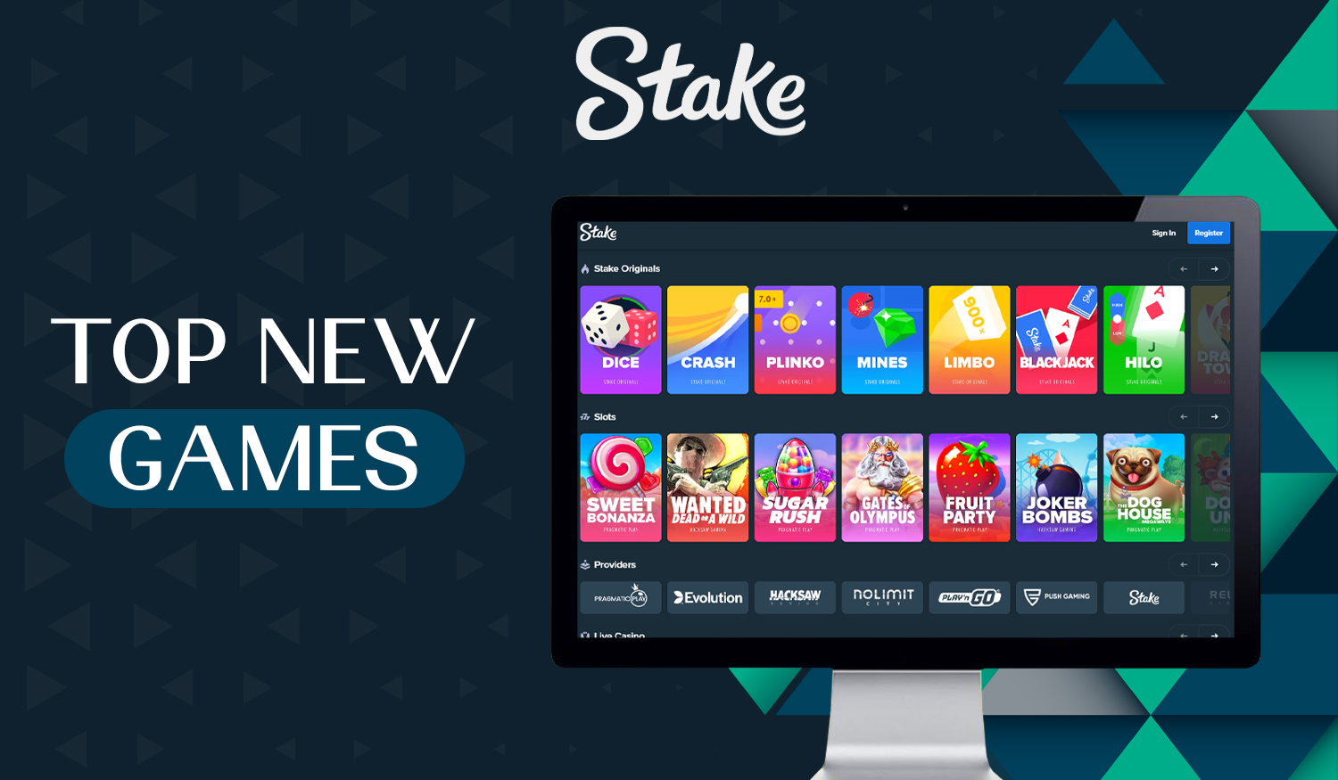 The best new games in online casino gaming section is available on Stake 